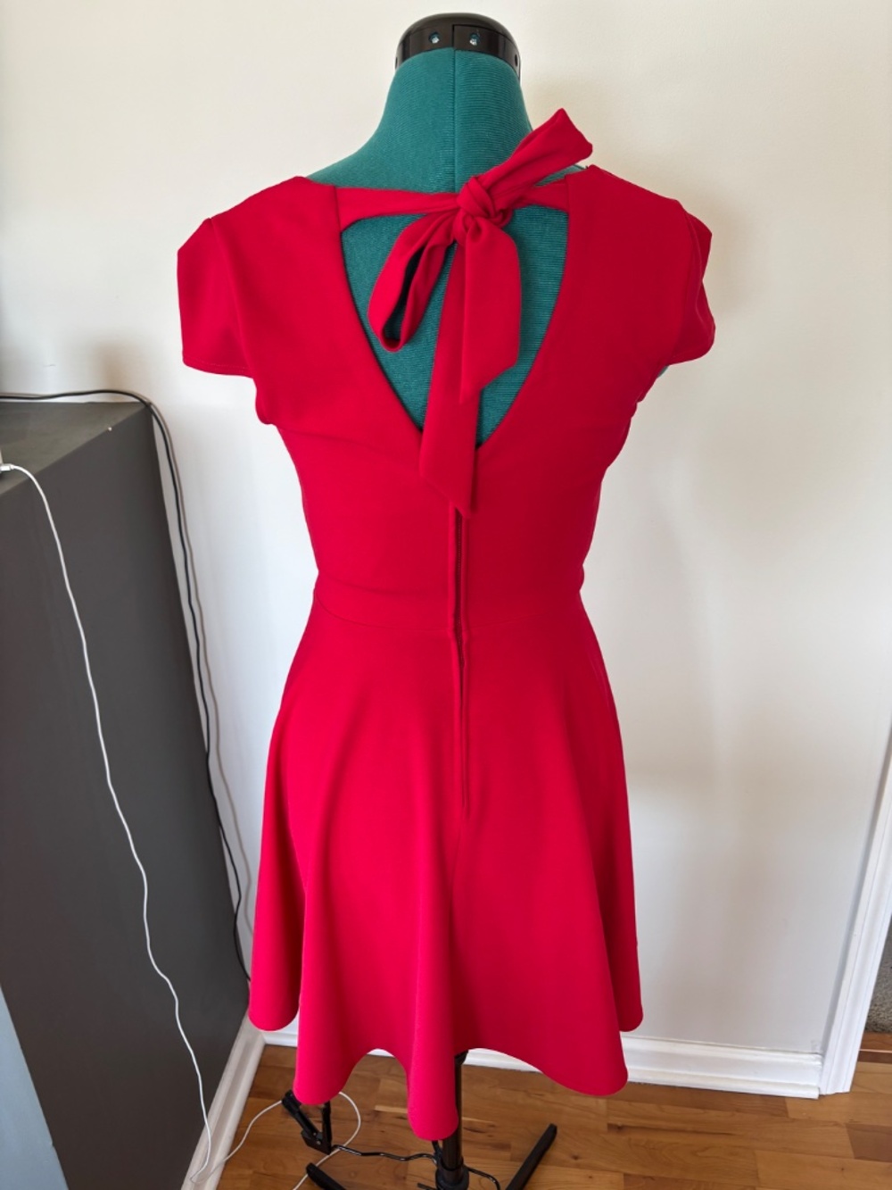 B. Darlin cherry red mini dress fit and flare, S - Picture 2 of 7